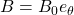 \bm{B} = B_0 \bm{e}_\theta